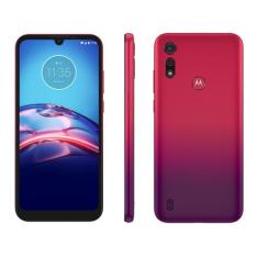 Smartphone Motorola Moto E6s 64Gb Vermelho Magenta - 4G Octa-Core 4Gb