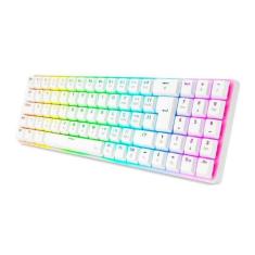 Teclado Gamer Redragon Mecanico Ashe Rgb Branco Switch Azul