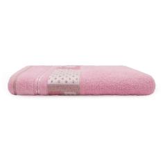 Toalha de Banho Soft Kids 68x1,10 - Rosa quartzo Girafa Appe