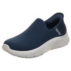Skechers Tênis feminino de cano baixo, (Azul-marinho), 37 EU