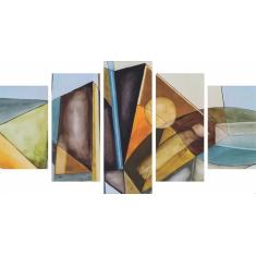 Quadro Abstrato Em Tela Canvas Decorativo Sala - Plin Plin, Canvas