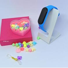Relógio Infantil Digital Led para Menina Bracelete Silicone + Kit miça