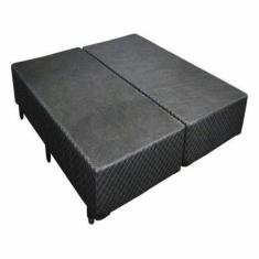 Cama Box Base King Size material sintético8) - Genki Kenko , MARROM
