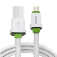 Cabo Carregador Micro Usb V8 Kaidi Kd-305, Branco