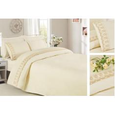 Jogo de Cama Queen 400 Fios - Algodão Egípcio Acetinado - Percal - Cam