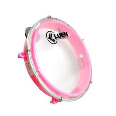 Pandeiro Infantil rosa 8 Polegadas LUEN 40084RS