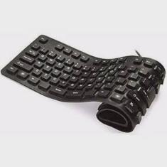 Teclado Flexível Silicone Usb Pc Notebook