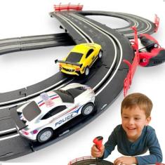 Brinquedo Autorama Com 2 Carros Pista 280 Cm 3 Em 1 Com Luz  - DM Toys