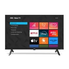 Smart TV AOC Roku 32 DLED HD Dolby Audio 32S5045/78G Preto Bivolt