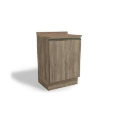 Balcão de Cozinha c/ Tampo Maxxi G742 c/ 1 Porta 60cm Nogal/Nogal - Kappesberg