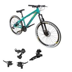 Bicicleta Vikingx Tuff 30 Aro 26 Aluminio 24v Rodas Vmaxx Suspensão Di