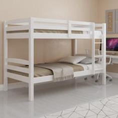 Beliche cama Solteiro Madeira Maciça Com Grade Proteção Reforçado + es