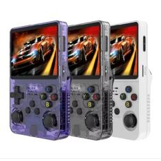 console portátil R36S - sistema Linux, tela IPS de 3,5 polegadas, 64G, videogame portátil