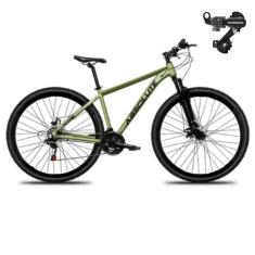 Bicicleta Aro 29 Absolute Nero 5 21 Marchas Mtb Indexada Alumínio Suspensão 80mm Cambio Tras Shimano-Unissex