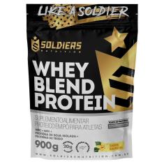 Whey Blend Protein Concentrado e Isolado - 900g - Soldiers Nutrition-Unissex