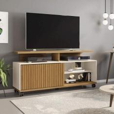 Rack para TV até 52 Polegadas 136cm 5 Rodízios Topázio - Móveis Bechar