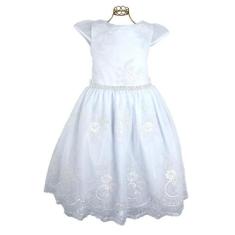Vestido Infantil Branco Renda