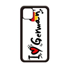 Capa I Love German World Flag Heart para iPhone 12 Pro Max para Apple Mini Mobile Case Shell