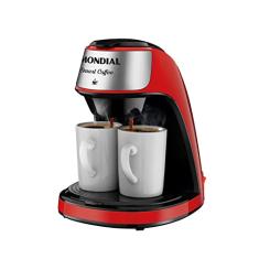 MONDIAL Cafeteira Elétrica Smart Coffe, Vermelho/Inox, 500W, 220V - C-42-2X-RI
