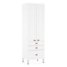 Paneleiro 70Cm E Cristal Branco Com Branco Pet