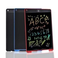 Lousa Mágica Eletrônica Tablet Tela LCD 12 Polegadas Colorida Infantil Portátil Com Caneta Para Escrever E Desenhar