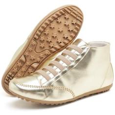 Mocatênis Cano Alto Feminino Elástico Bella Dama Confortável-Feminino