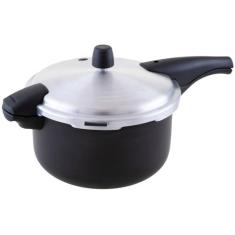 Panela de Pressão Tramontina Antiaderente 6L Preto e Prata Vancouver E