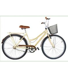 Bicicleta Kls Retro Freio V-Brake Bege/Marrom, Bege, Marrom