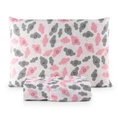 Jogo de Lençol Solteiro 2 Peças 100% Algodão Infantil Estampado 180 Fi