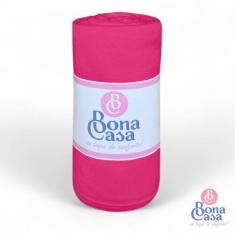 Lençol Queen de Elástico Avulso  Algodão - BonaCasa, GOIABA