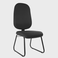 Cadeira Escritório Interlocutor Base Fixa Sky Metal Wood Design