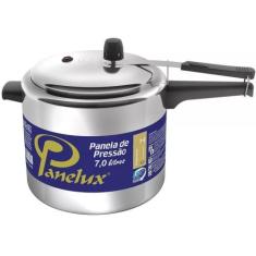Panela de Pressão Panelux Polida 7 Litros Alumínio Polido Classic Inme