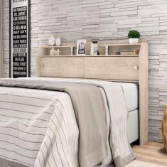 Cabeceira Box Casal Com 2 Portas Elisa Amarula