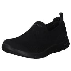 Skechers Tênis de caminhada feminino, Preto, 9