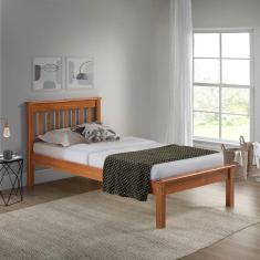 Cama Solteiro Inglesa em Madeira Maciça Mv Outlet