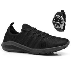 Kit Tênis Academia Esportivo Masculino Corrida Caminhada Esporte + Rel