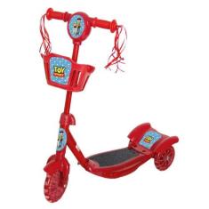 Patinete Infantil Masculino Toy Story Vermelho Com Som Luz - Toys 2U