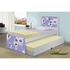 Bicama Juvenil Adesivada Mapa Viagens