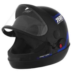 Capacete Moto Pro Tork New SM Automático Preto E Azul 788 58 - PROTORK
