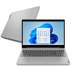 Notebook Lenovo Core i3-1115G4 4GB 256GB SSD Tela 15.6" Windows 11 Ideapad 3i 82MD000ABR