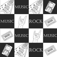 Papel de Parede Adesivo Música Rock 19250 0,58x3,00M
