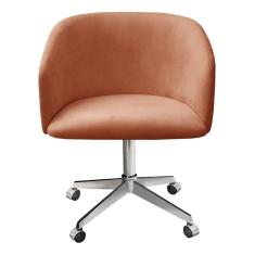 Poltrona Atenas Cadeira Decorativa Giratória com Rodinhas Escritório Home Office