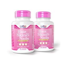 Hair Skin & Nails cabelo, pele e unhas Vitgold Kit 2x 60 cap