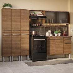 Armário de Cozinha Completa 261cm Rustic Emilly Madesa 03