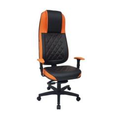 Cadeira Gamer para Home Office Linha Gamer Blenda Laranja - Design Off