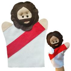Fantoche bíblico jesus feltro - BRINQUE E LEIA