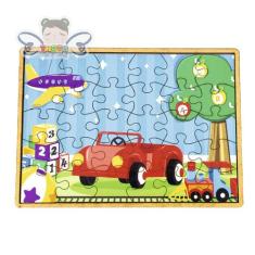 Quebra-cabeça Mdf Infantil Pedagógico Colorido - Thoth