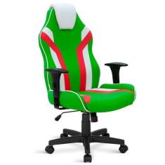 Cadeira Gamer Giratória Relax 5033 Braços 8317 - Flex Cadeiras, Verde