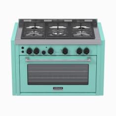 Fogão de Embutir 5 Bocas Venax Temis Verde Gás GLP 220 V
