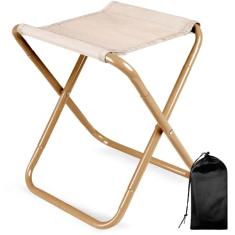 CHENEDY Banqueta de acampamento, banqueta dobrável portátil com bolsa de transporte, cadeira dobrável portátil de 30,5 cm, banquinho de acampamento ao ar livre para viagens, caminhadas, caminhadas,